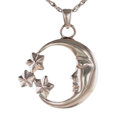 Crescent Moon Keepsake Pendant III